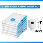 Kit TurboVac Elétrico-Bomba + 5 sacos -OFERTA LIMITADA