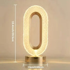 Luminária Mesa LED Cristal Luxo 3 Tons Touch -
