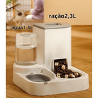 Bebedouro e Comedouro Automático 2 em 1 para Cães e Gatos –