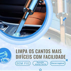 Aspirador de Pó Portátil Recarregável - Limpeza Rápida para Carro, Sofá e Cantos