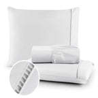 Conjunto de Lençóis QUEEN 400 Fios Micropercal Premium - Toque Macio e Sofisticado
