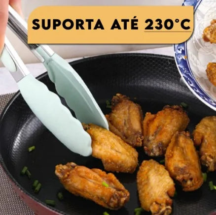 Kit 12 Utensílios de Silicone e Bambu - Não Risca, Não Gruda e Deixa sua Cozinha Linda