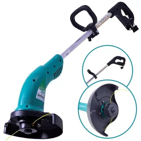 Aparador de Grama Elétrico 1500W Bipartido - Corte Preciso para Jardim e Bordas