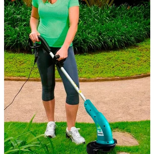 Aparador de Grama Elétrico 1500W Bipartido - Corte Preciso para Jardim e Bordas