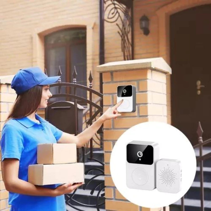 Campainha com Câmera Wi-Fi HD Sem Fio – Vídeo Porteiro Inteligente com App e Visão Noturna