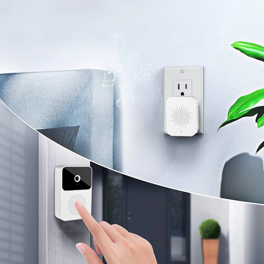 Campainha com Câmera Wi-Fi HD Sem Fio – Vídeo Porteiro Inteligente com App e Visão Noturna