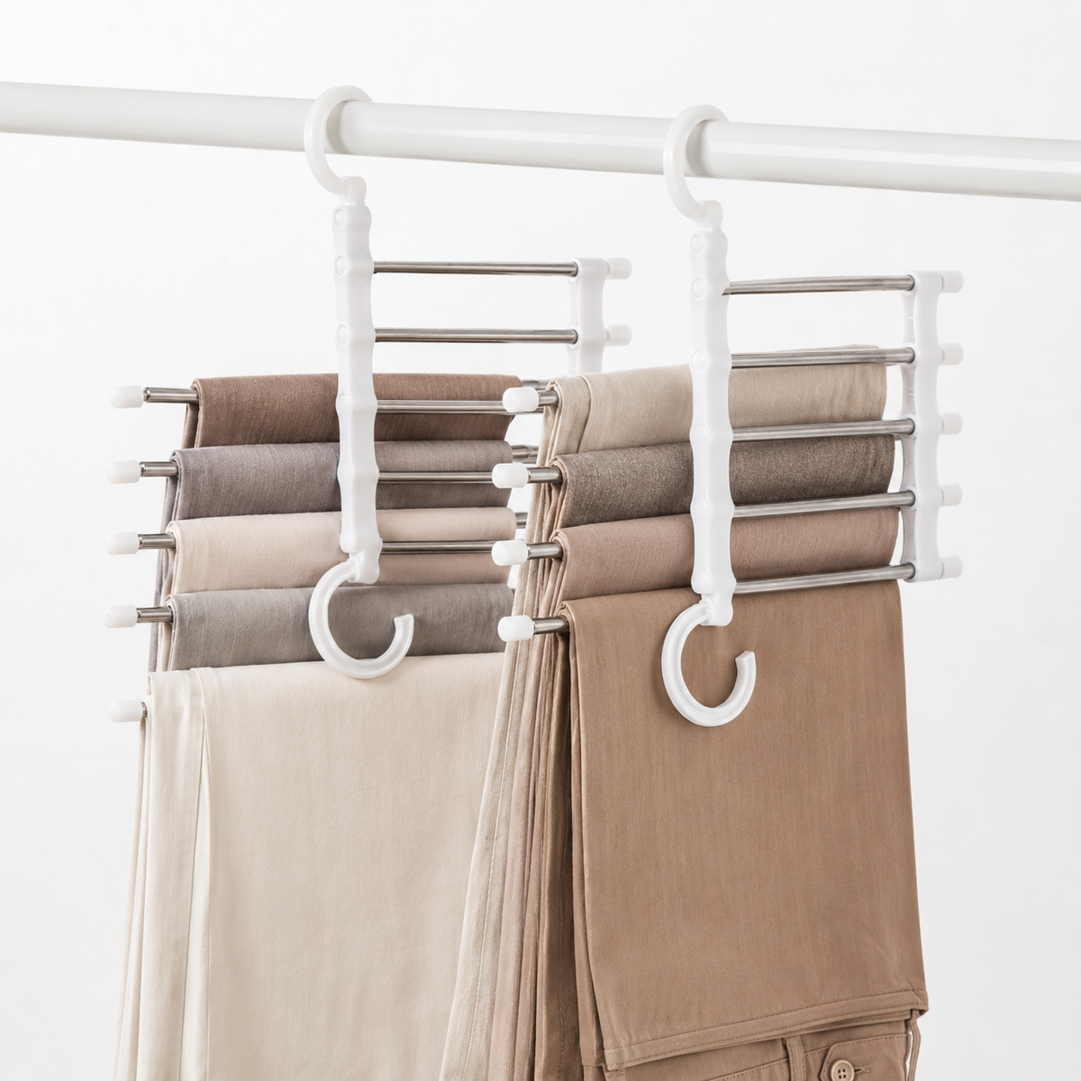 Cabideiro Organizador Multiuso 5 em 1 para Guarda-Roupa