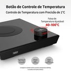 Chaleira Elétrica 220v Bico de Ganso Preta MHW-3BOMBER