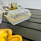 Conjunto de Queijeira + Manteigueira  + Açucareiro - Mesa Posta Lar Equipado