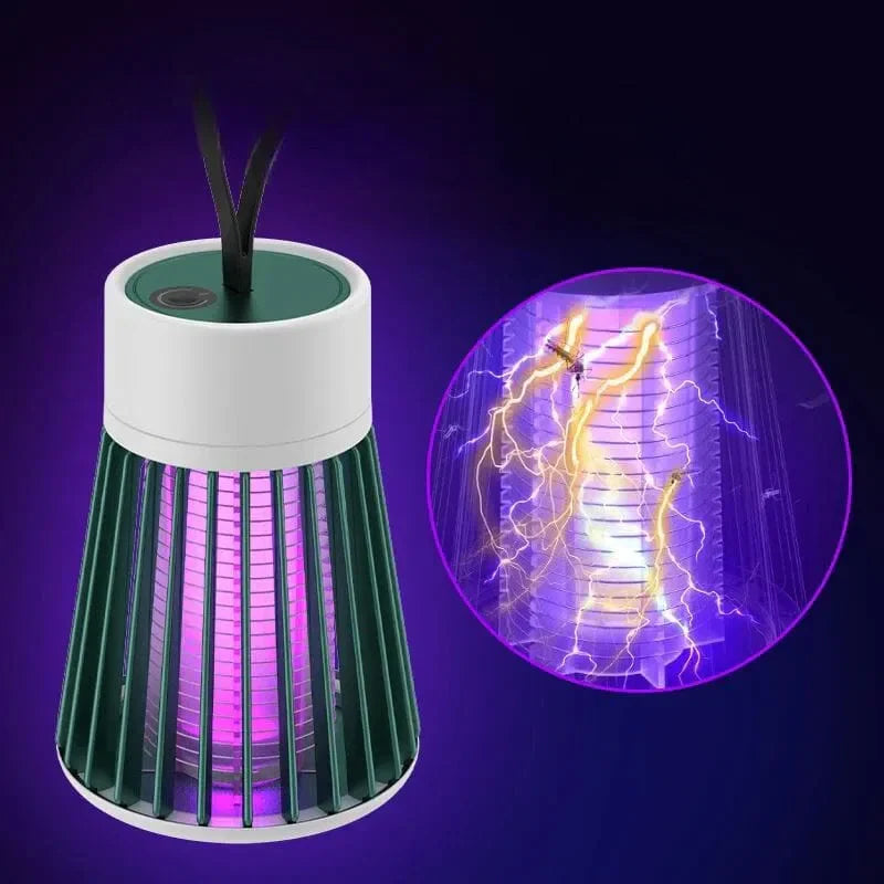 Luminária Mata Mosquito UV Recarregável - Armadilha Elétrica Silenciosa e Sem Radiação