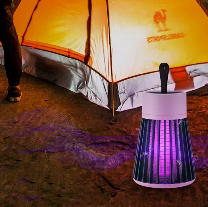 Luminária Mata Mosquito UV Recarregável - Armadilha Elétrica Silenciosa e Sem Radiação