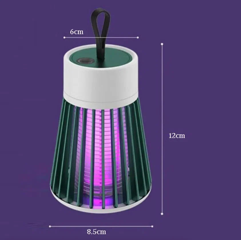 Luminária Mata Mosquito UV Recarregável - Armadilha Elétrica Silenciosa e Sem Radiação