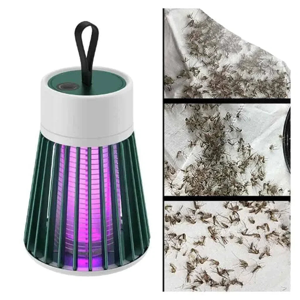 Luminária Mata Mosquito UV Recarregável - Armadilha Elétrica Silenciosa e Sem Radiação