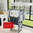 Varal 3 Andares | Organização Inteligente para Apartamentos