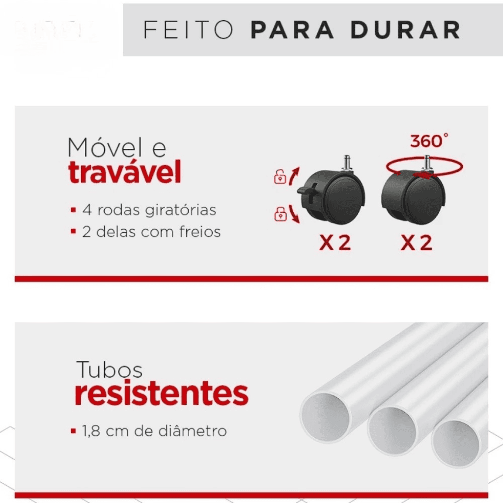 Varal 3 Andares | Organização Inteligente para Apartamentos