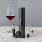 Abridor de Vinho Elétrico Recarregável com Cortador de Lacre