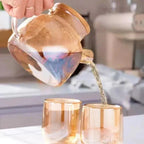 Chaleira de Vidro Âmbar com Infusor - Elegância e Sabor em Cada Chá