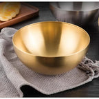 Bowl Dourado em Aço Inox 20cm – Tigela Multiuso Elegante para Mesa Posta e Servir