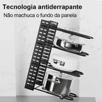 Organizador de Panelas Ajustável para Armário de Cozinha
