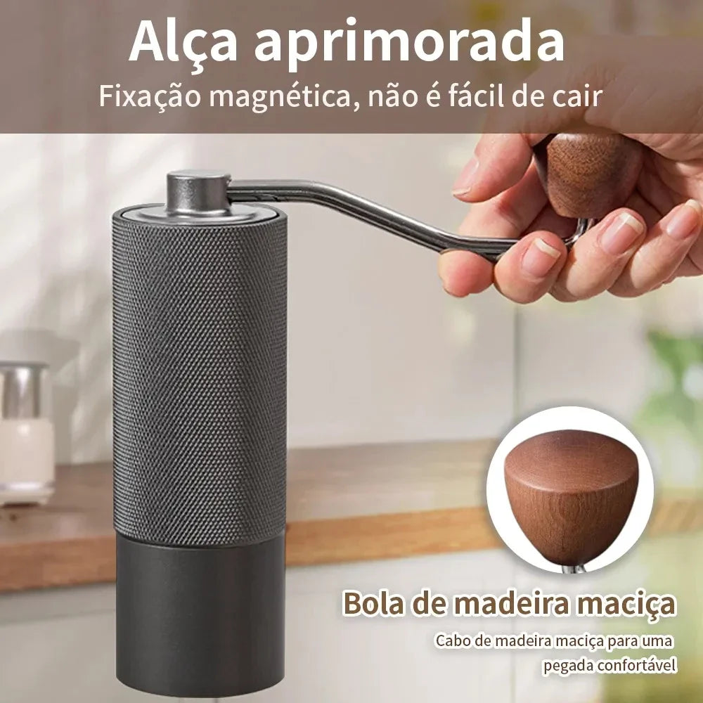 Moedor de Café Manual Premium em Inox