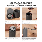 Moedor de Café Manual Premium em Inox