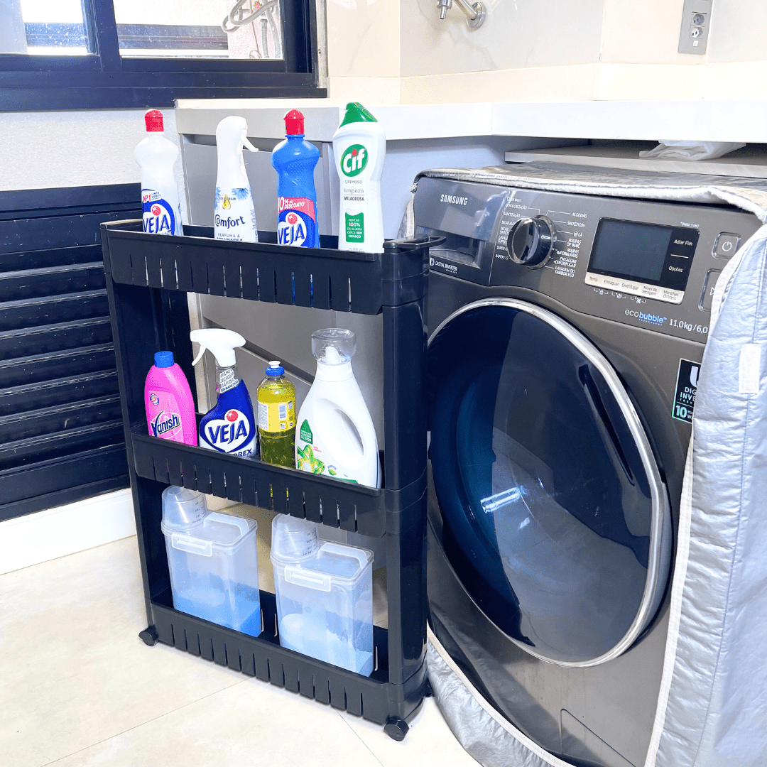 Carrinho Organizador Multiuso Com Rodinhas - Mais Espaço e Praticidade em Qualquer Ambiente