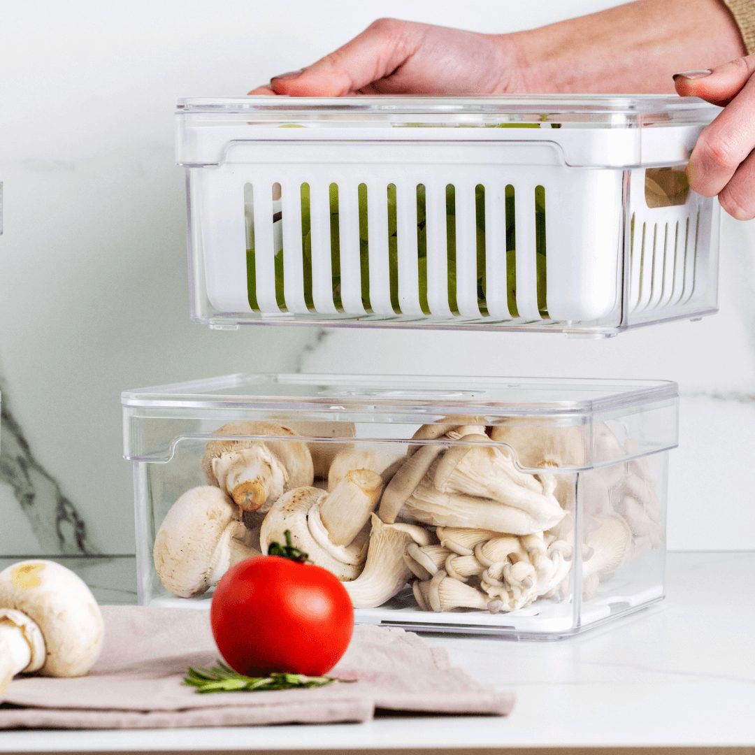Organizador de Geladeira Clear Fresh com Cesto 2,2 Litros