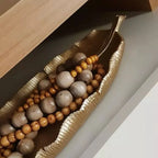 Centro de Mesa decorativo em Formato Folha – 66 cm l Elegância dourada