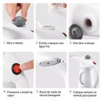 Passadeira a Vapor Portátil Premium 800W – Roupas Impecáveis em Minutos, Ideal para Viagens