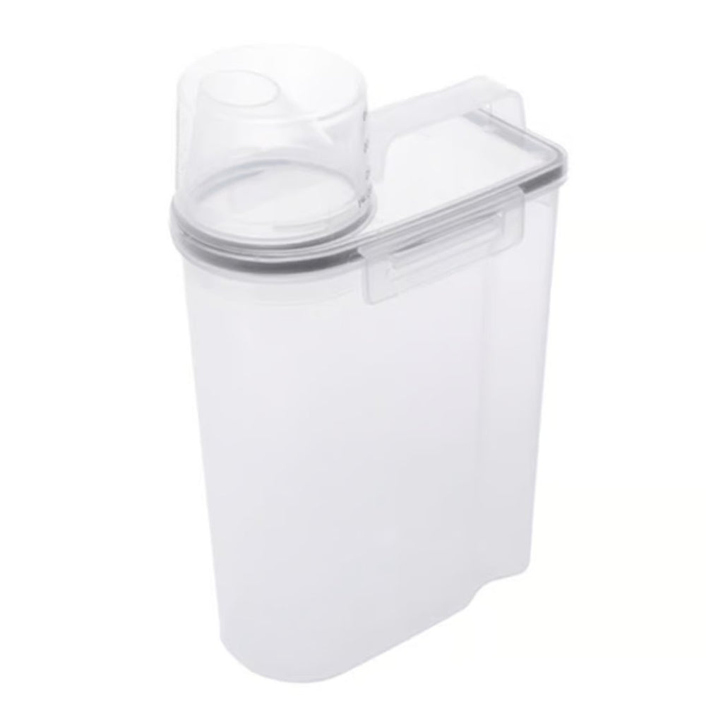 Kit 5 Potes Herméticos Porta Mantimento com Copo Medidor 2,5 Litros