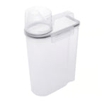 Kit 5 Potes Herméticos Porta Mantimento com Copo Medidor 2,5 Litros