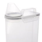 Kit 5 Potes Herméticos Porta Mantimento com Copo Medidor 2,5 Litros