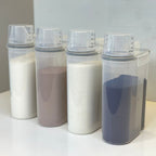 Kit 5 Potes Herméticos Porta Mantimento com Copo Medidor 2,5 Litros