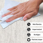 Kit 6 Jogo Americano Sousplat Ondulado Sisal Marfim + 6 Porta-Copos Impermeáveis – Lar Equipado