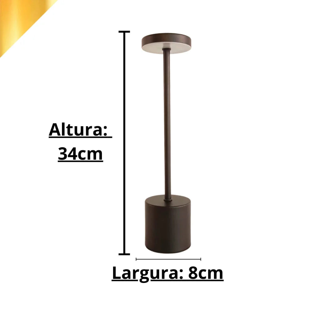 Luminária de Mesa LuxLight™ – Transforme Seu Ambiente em Segundos