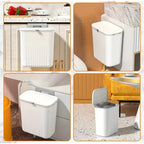 Lixeira Dobrável 9L l Prática, Compacta e Ideal para Cozinha e Banheiro -Lar Equipado