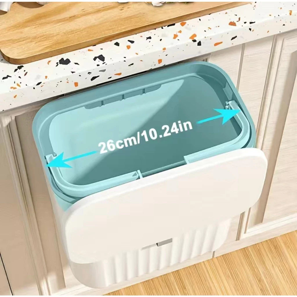 Lixeira Dobrável 9L l Prática, Compacta e Ideal para Cozinha e Banheiro -Lar Equipado