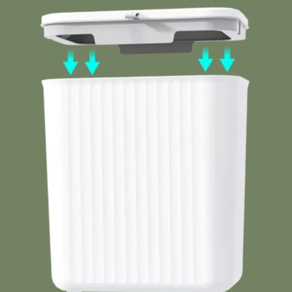 Lixeira Dobrável 9L l Prática, Compacta e Ideal para Cozinha e Banheiro -Lar Equipado
