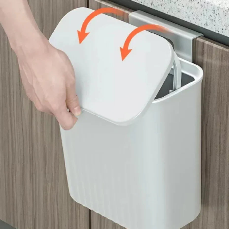 Lixeira Dobrável 9L l Prática, Compacta e Ideal para Cozinha e Banheiro -Lar Equipado
