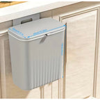 Lixeira Dobrável 9L l Prática, Compacta e Ideal para Cozinha e Banheiro -Lar Equipado