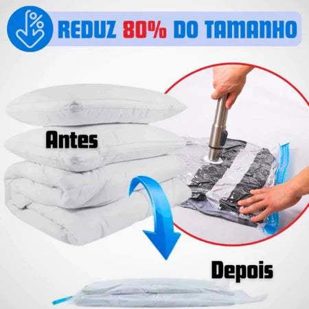 Kit 10 Sacos a Vácuo Reutilizáveis – Lar Equipado