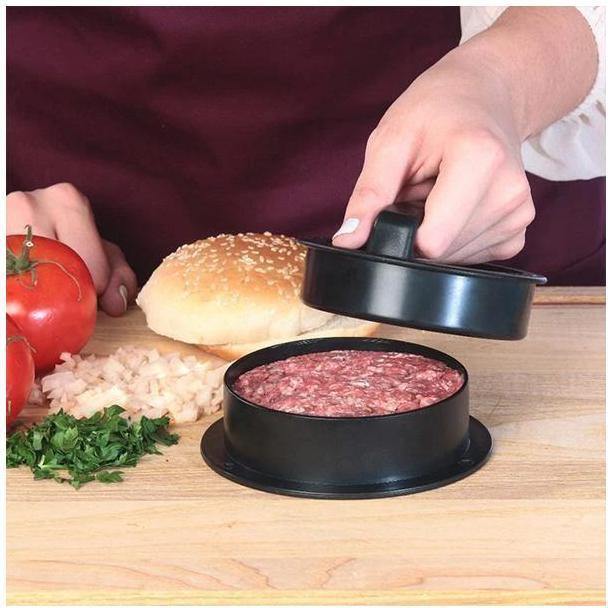 Molde 3 em 1 para Hambúrger Perfeito - Faça Burgers Profissionais em Casa