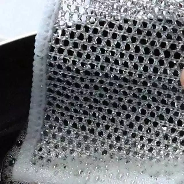 Pano de Limpeza Metálico Multiuso 10 unidades - Remove Gordura sem Riscar e Dá brilho Imediato
