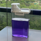 Pote Hermético 2,5L com Copo Medidor - Organização, Praticidade e Vedação Perfeita
