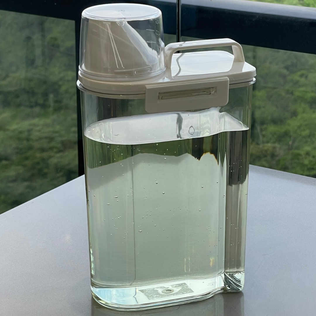 Pote Hermético 2,5L com Copo Medidor - Organização, Praticidade e Vedação Perfeita
