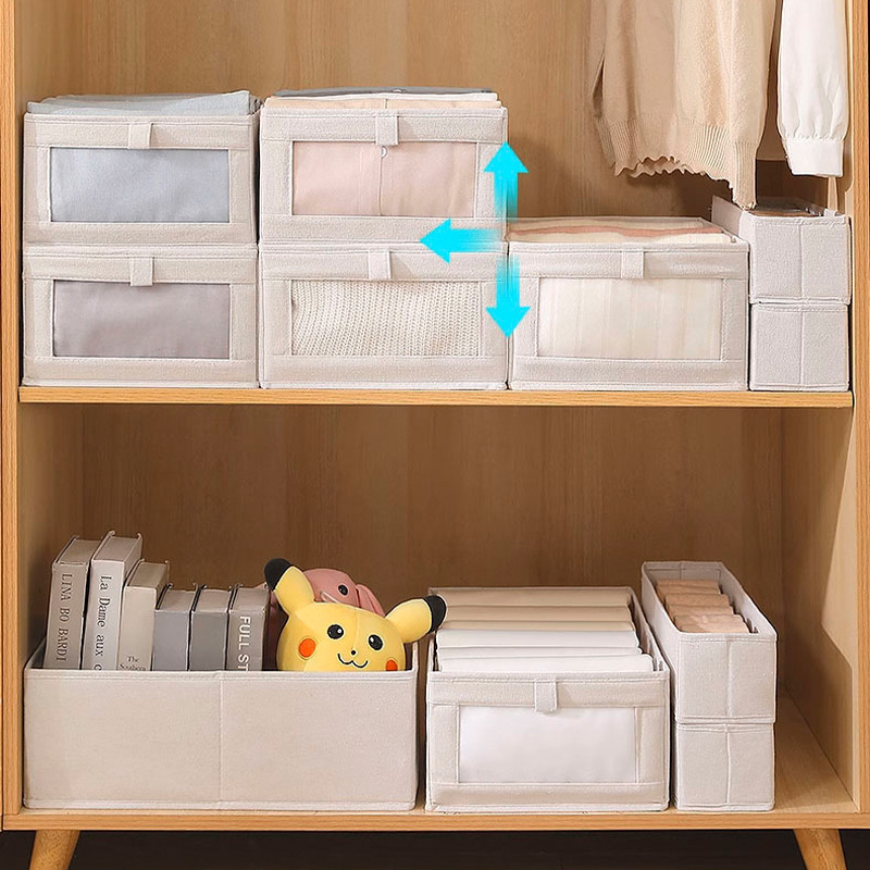 Organizador De Guarda-Roupa de Tecido Dobrável e Resistente Para Roupas